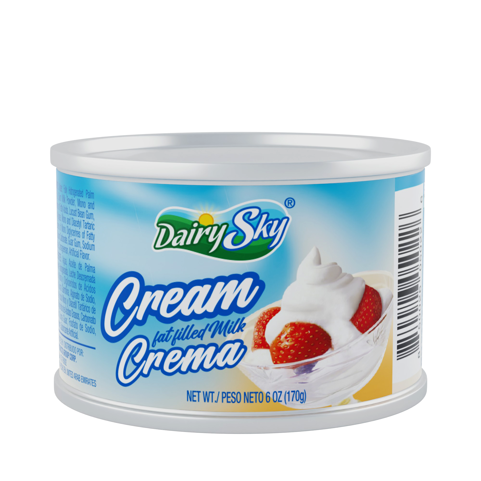 DairySky Cream - Fat Filled Milk Crema, 6 oz (170g)