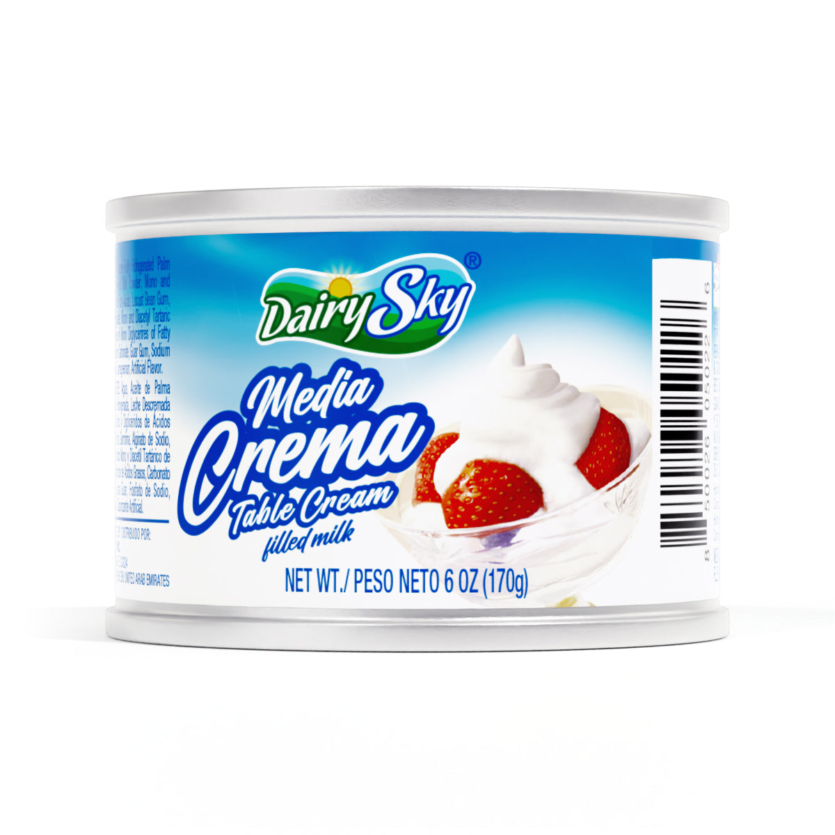 Dairysky Media Crema - Table Cream 6 oz (170g) | Smooth & Creamy | Perfect for Sweet & Savory Dishes